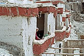 Ladakh - Rizong Gompa made of several buildings built one on top of the other